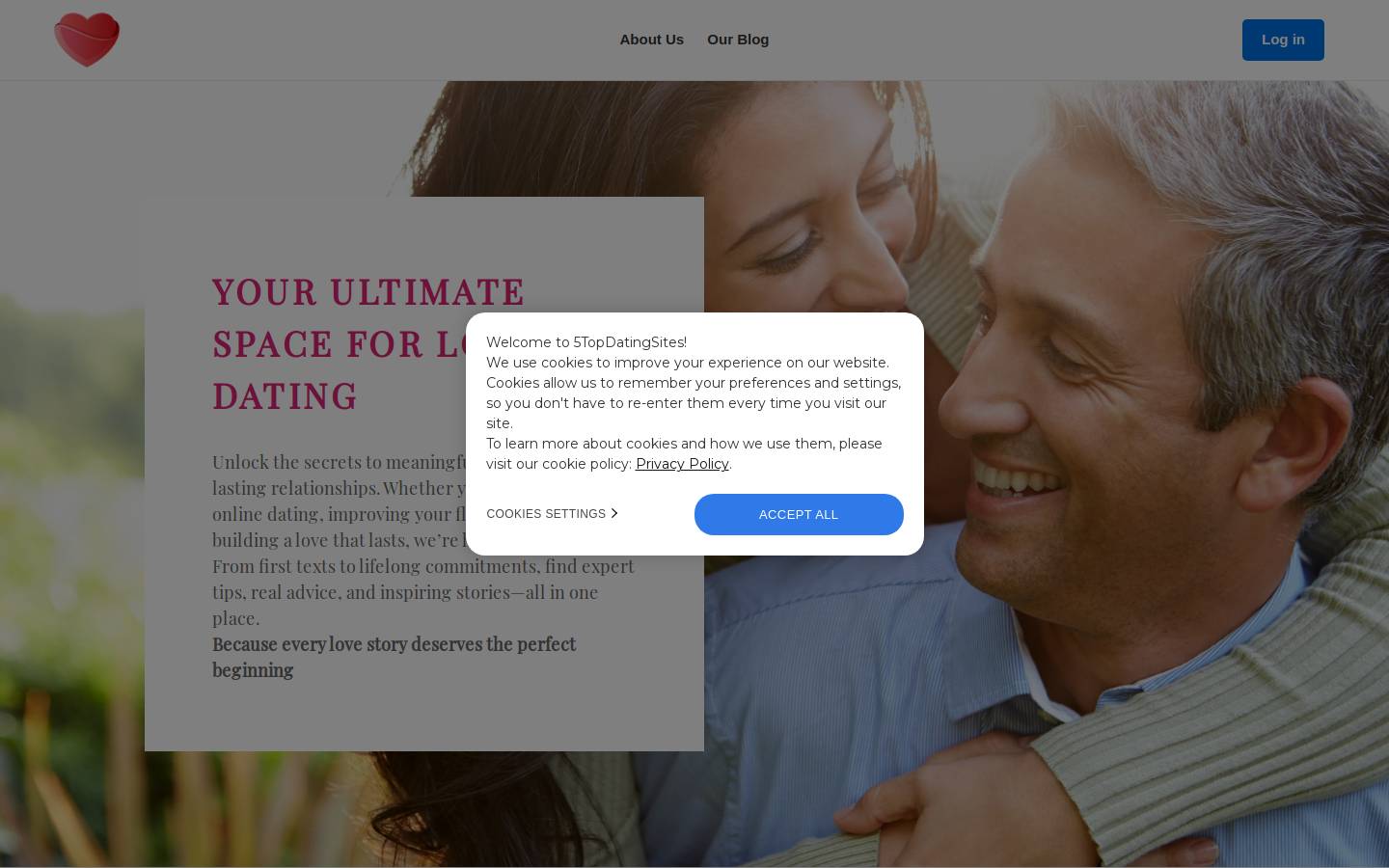 5topdatingsites.com homepage screenshot