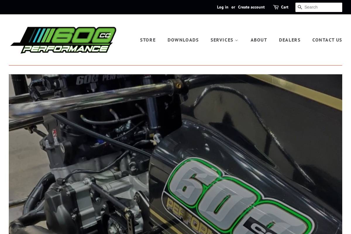 600ccperformance.com homepage screenshot