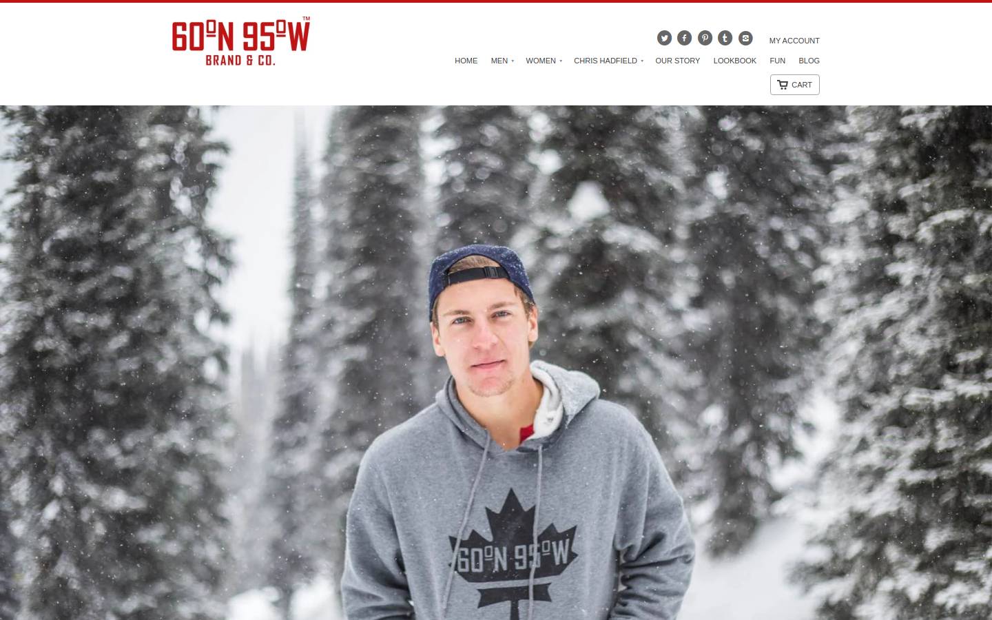 60n95w.com homepage screenshot