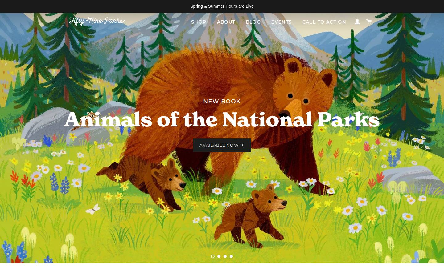 60parks.net homepage screenshot
