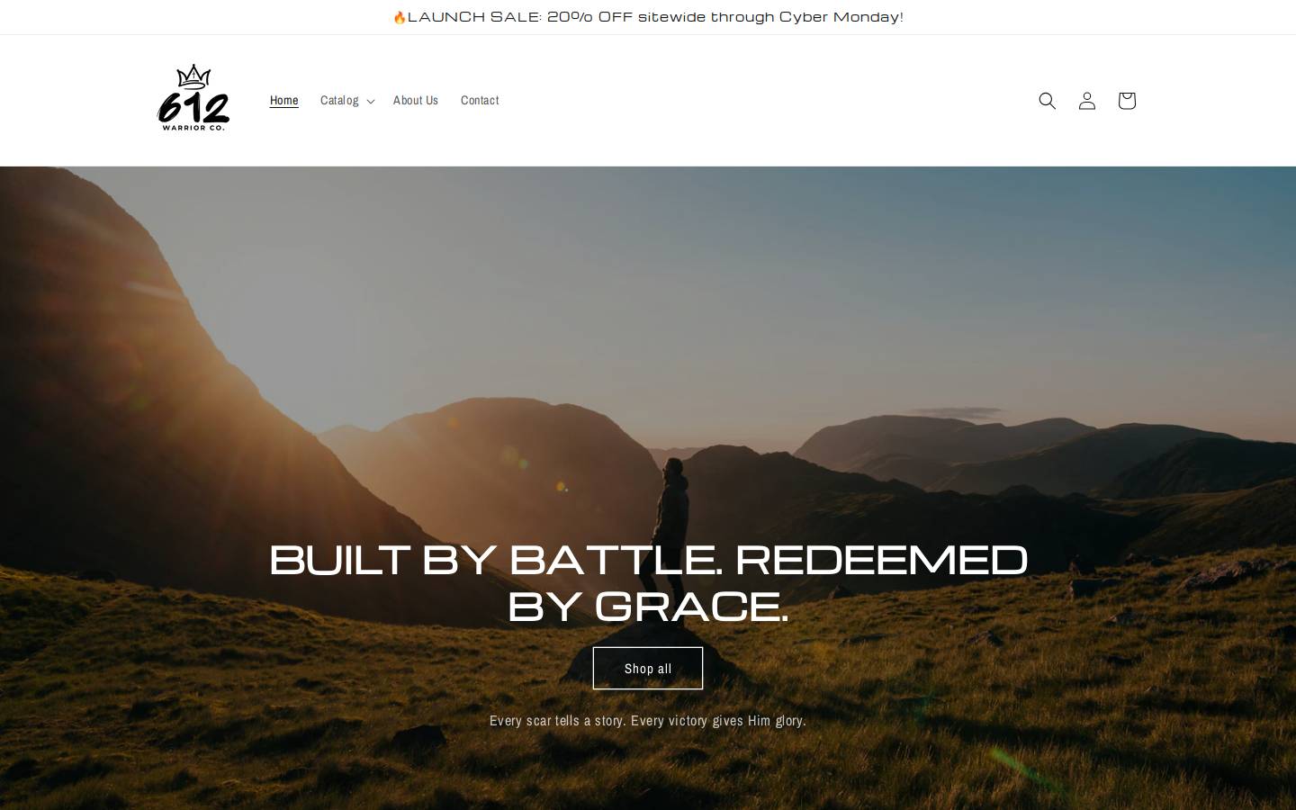612warriorco.com homepage screenshot