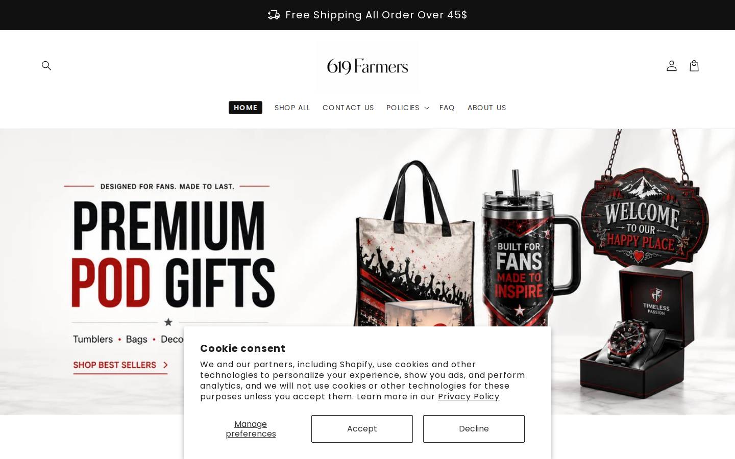 619farmers.com homepage screenshot