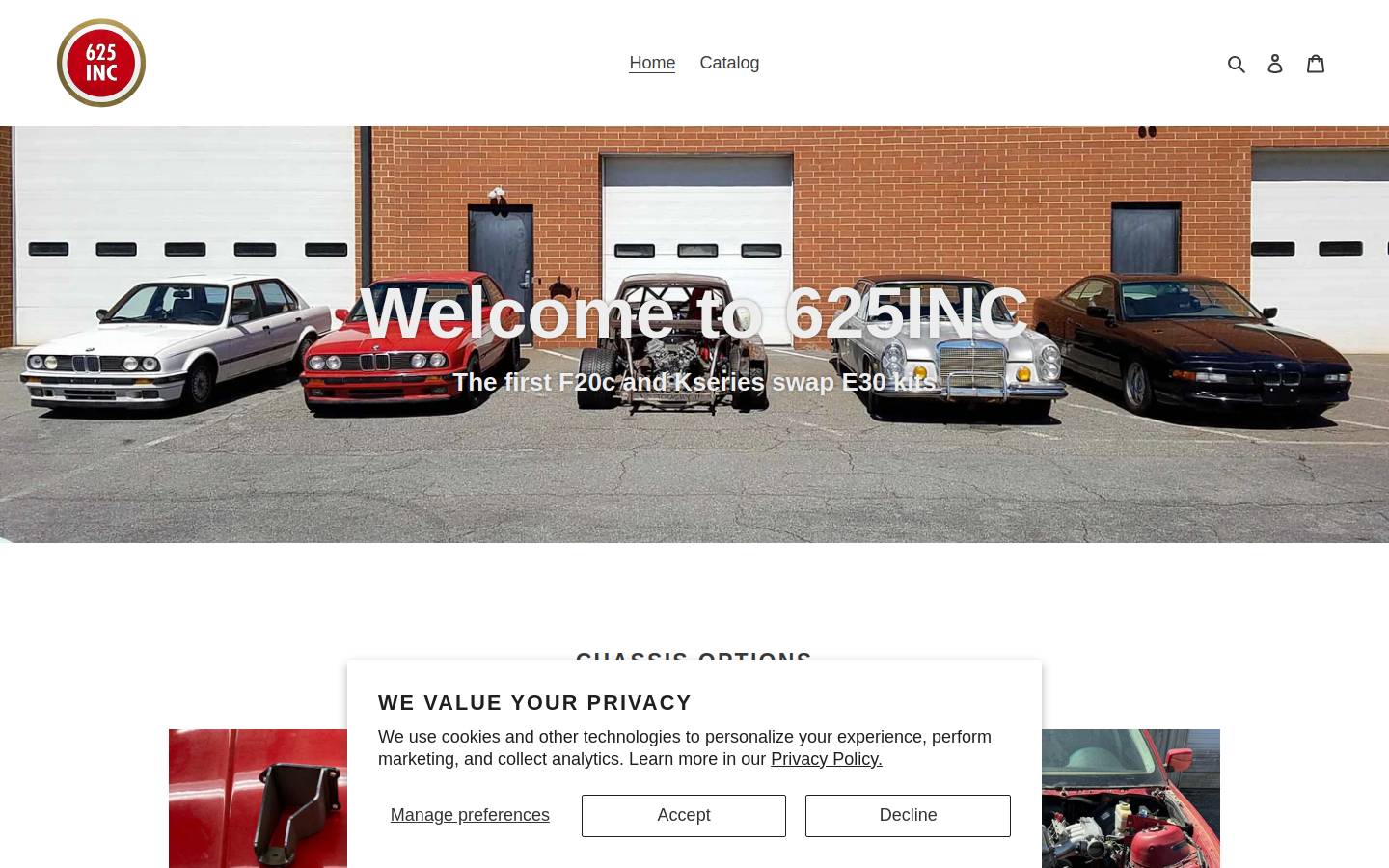 625inc.com homepage screenshot