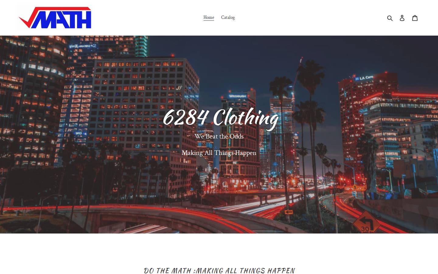 6284clothing.com homepage screenshot