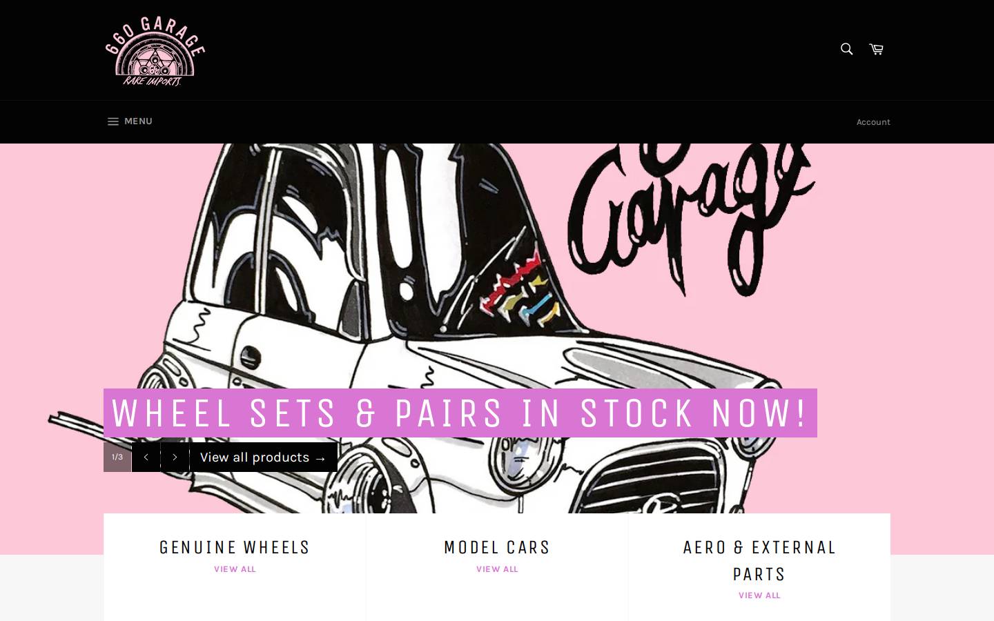 660garage.com homepage screenshot