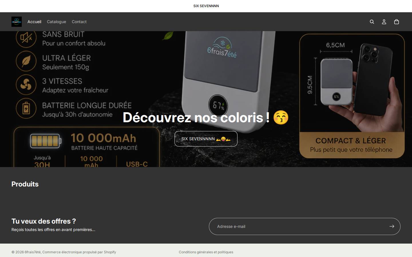 6frais7ete.com homepage screenshot