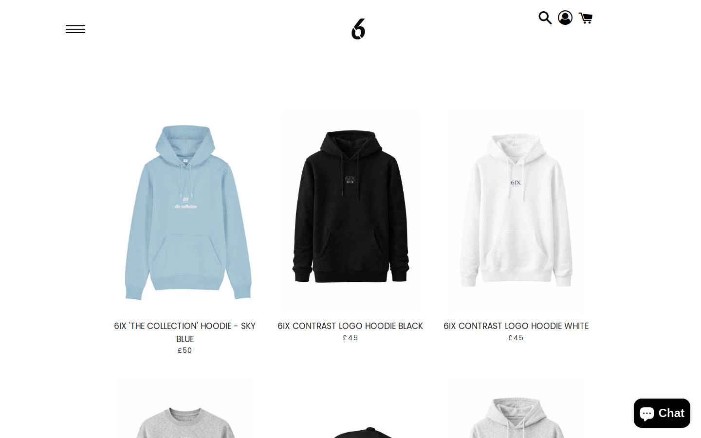 6ixcollection.com homepage screenshot