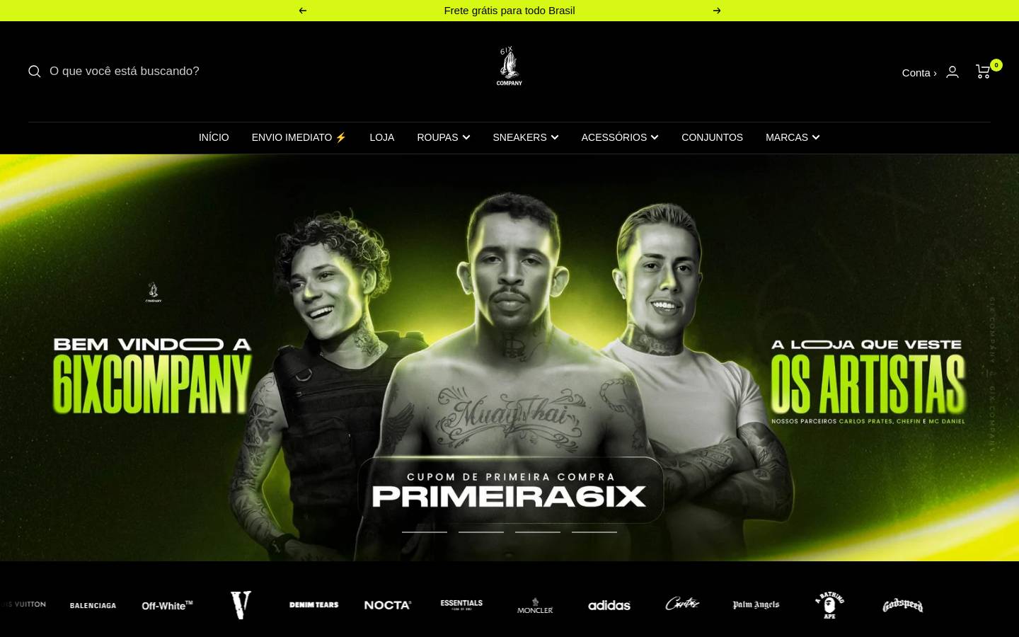 6ixcompany.com.br homepage screenshot