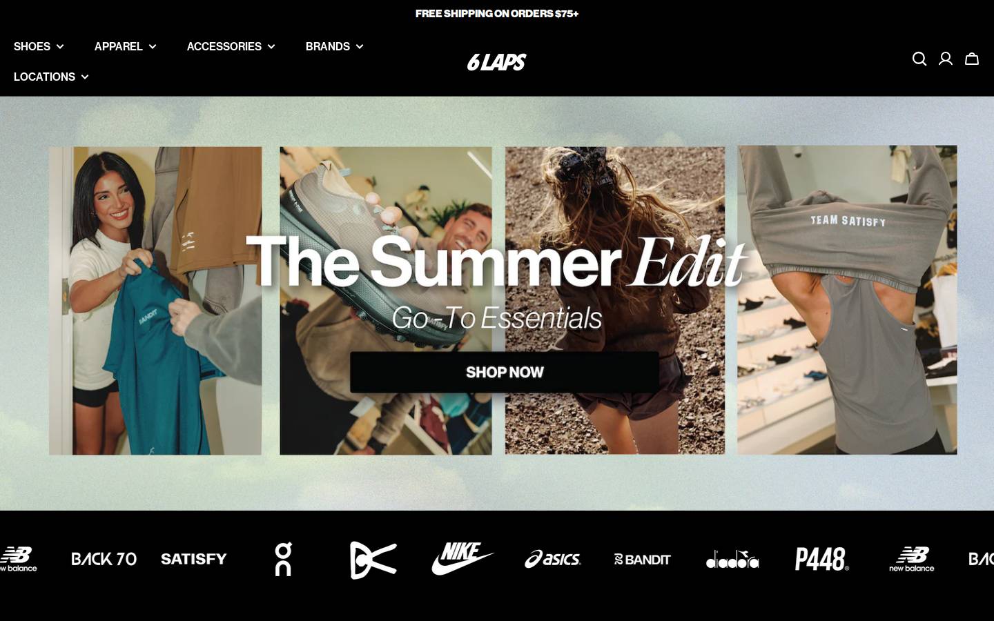 6laps.com homepage screenshot