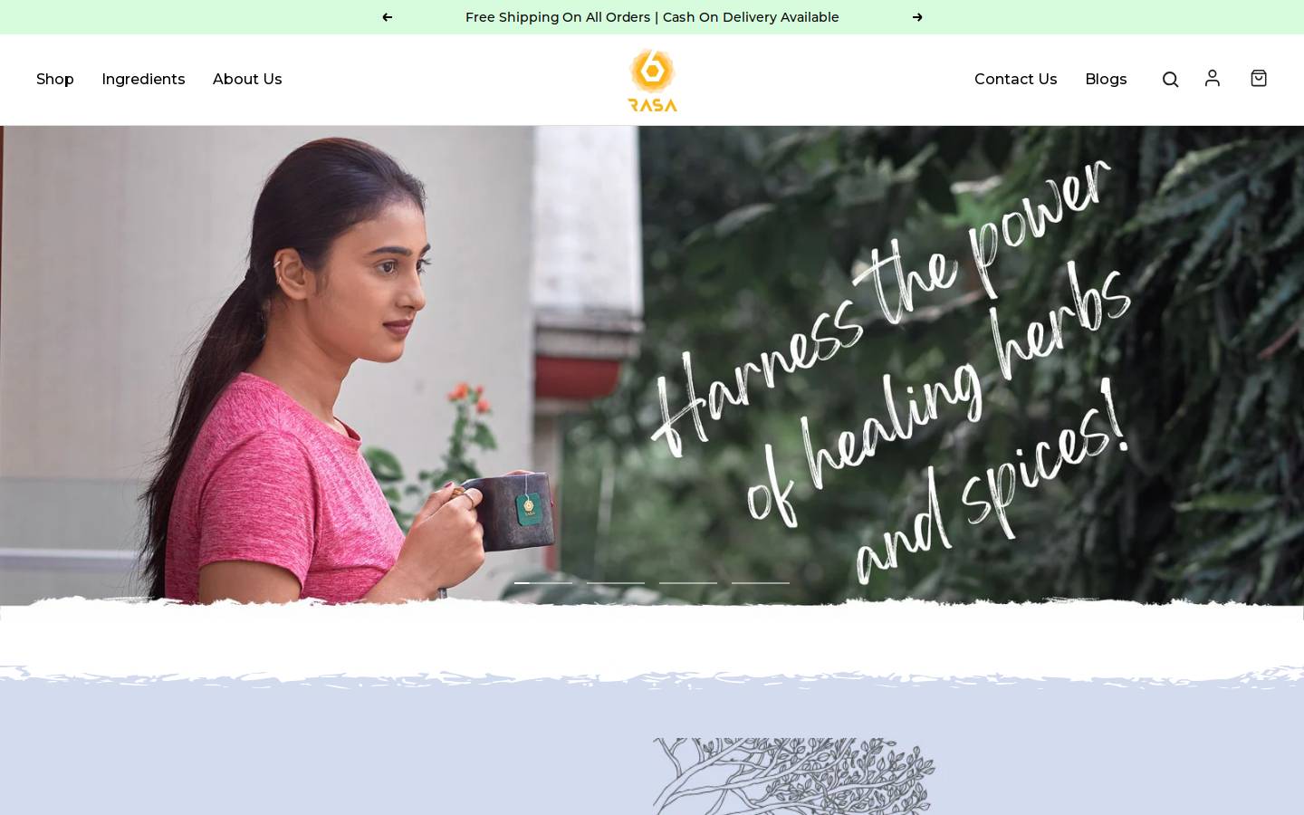 6rasa.in homepage screenshot
