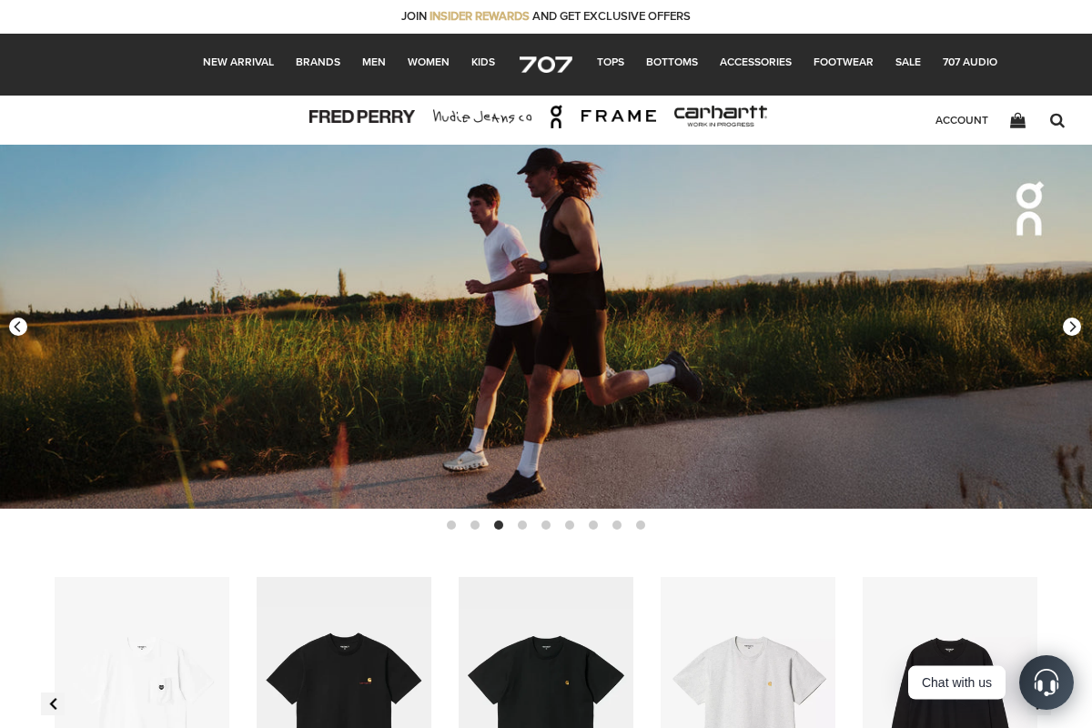 707 homepage screenshot