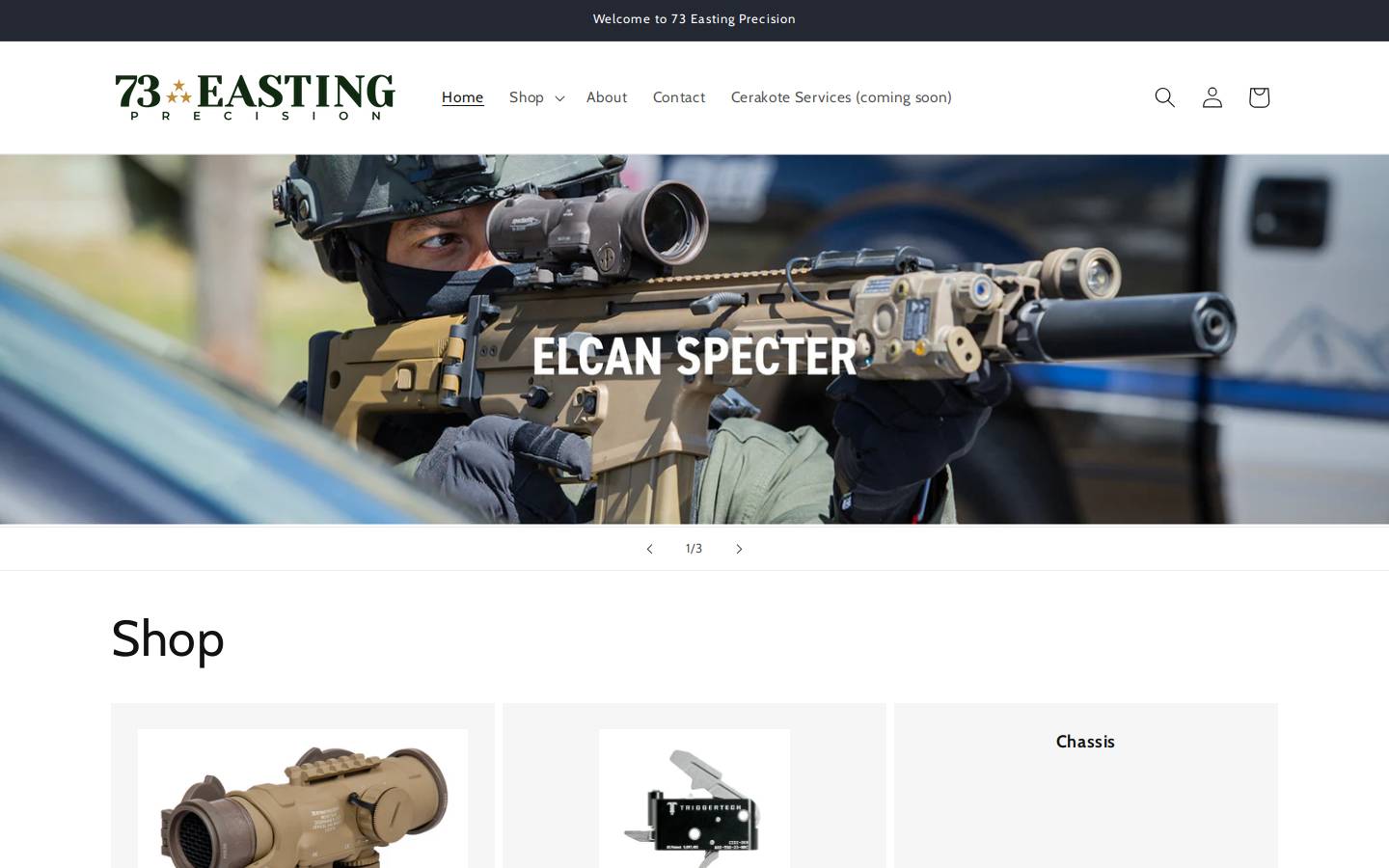73easting.com homepage screenshot