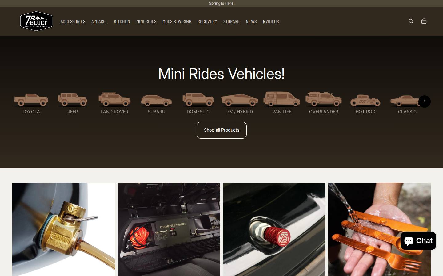 75built.com homepage screenshot