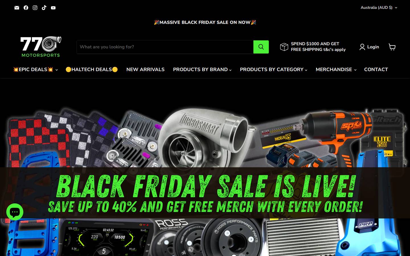 770motorsports.com homepage screenshot