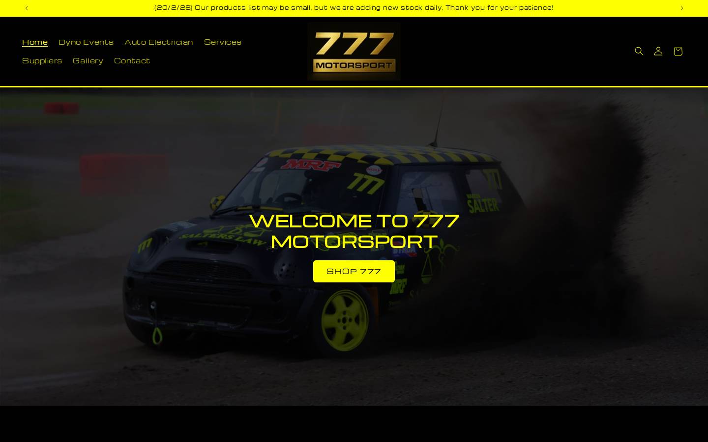777motorsport.com homepage screenshot