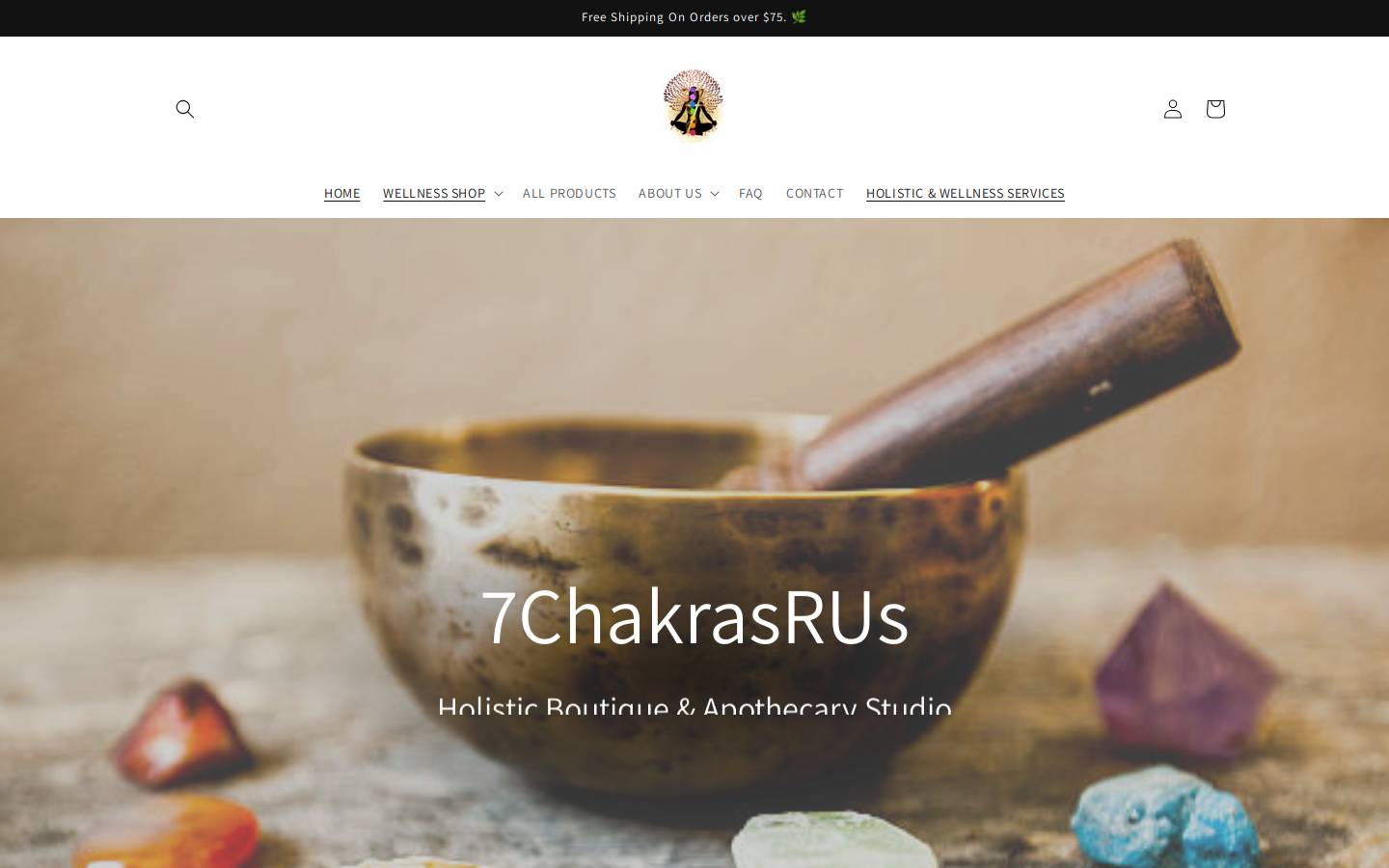 7chakrasrus.com homepage screenshot