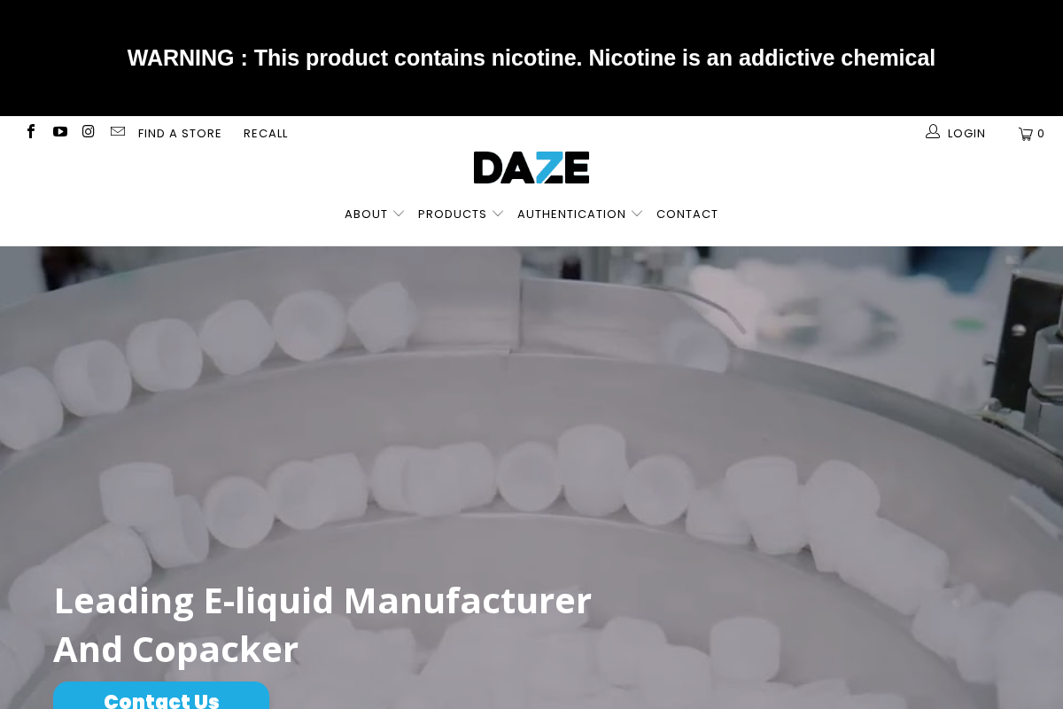 7dazemfg.com homepage screenshot