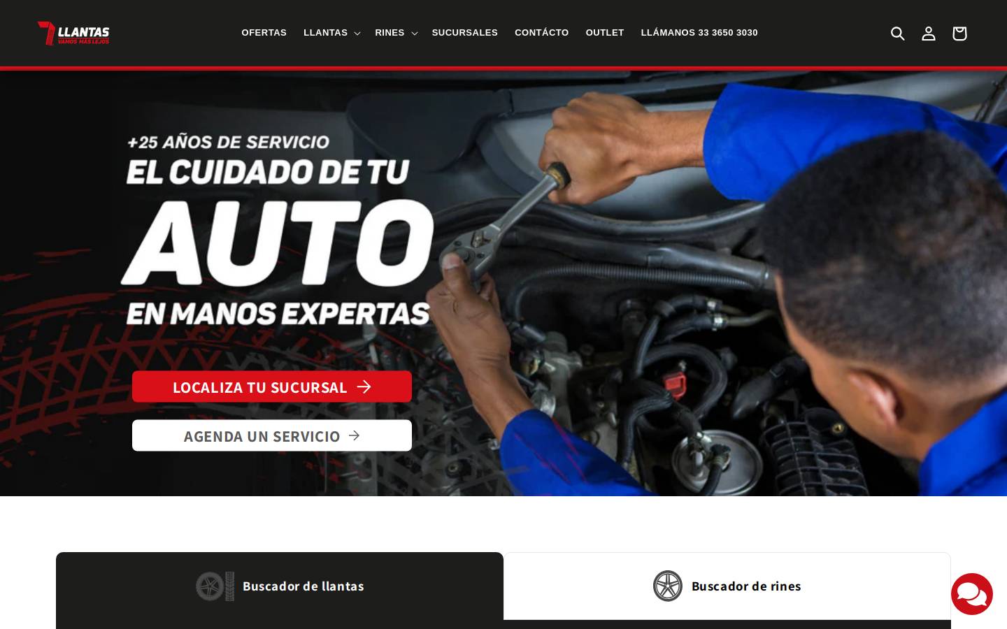7llantas.com homepage screenshot