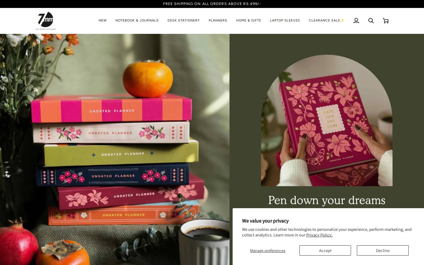 7mm.co.in homepage screenshot