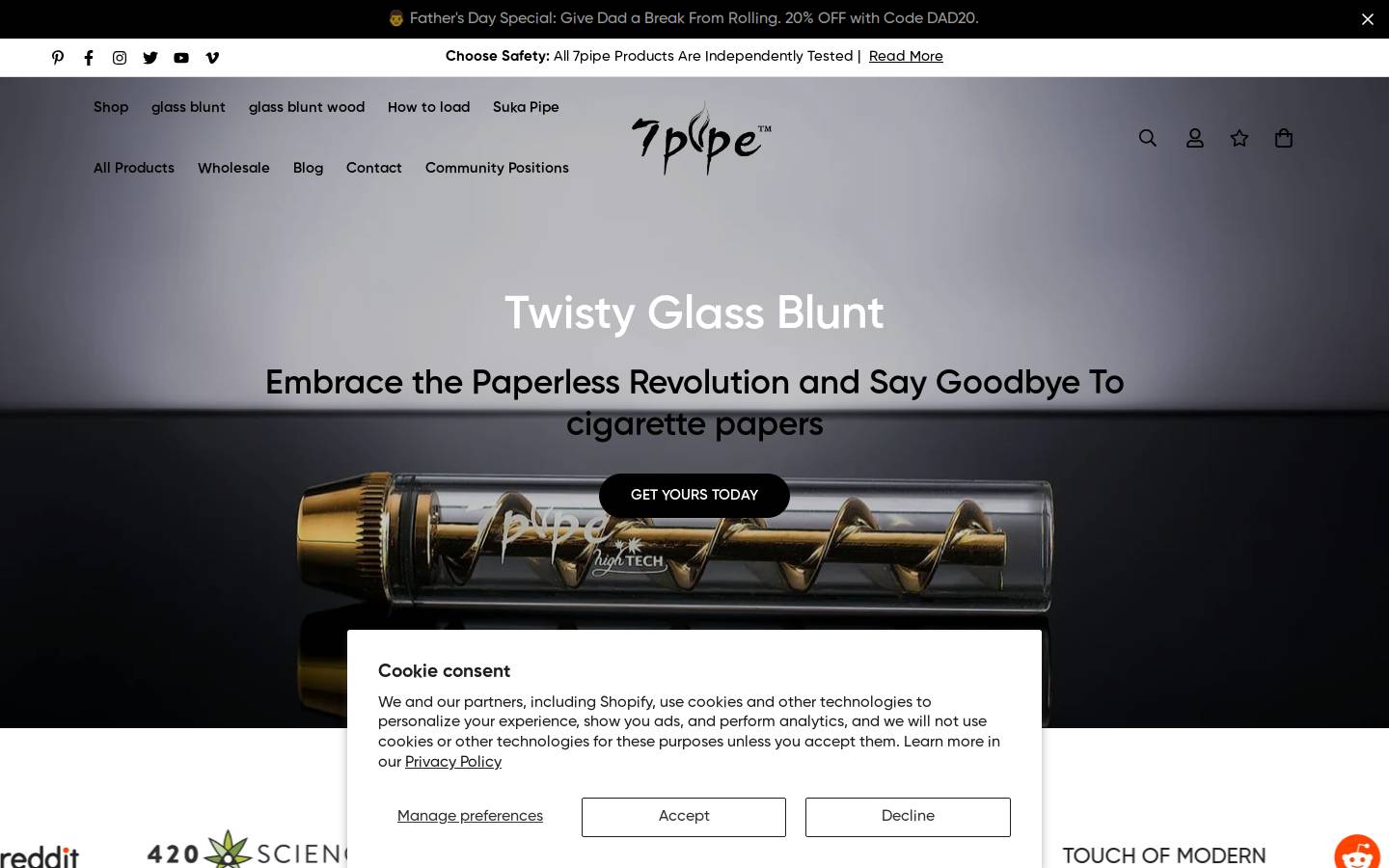 7pipe.com homepage screenshot