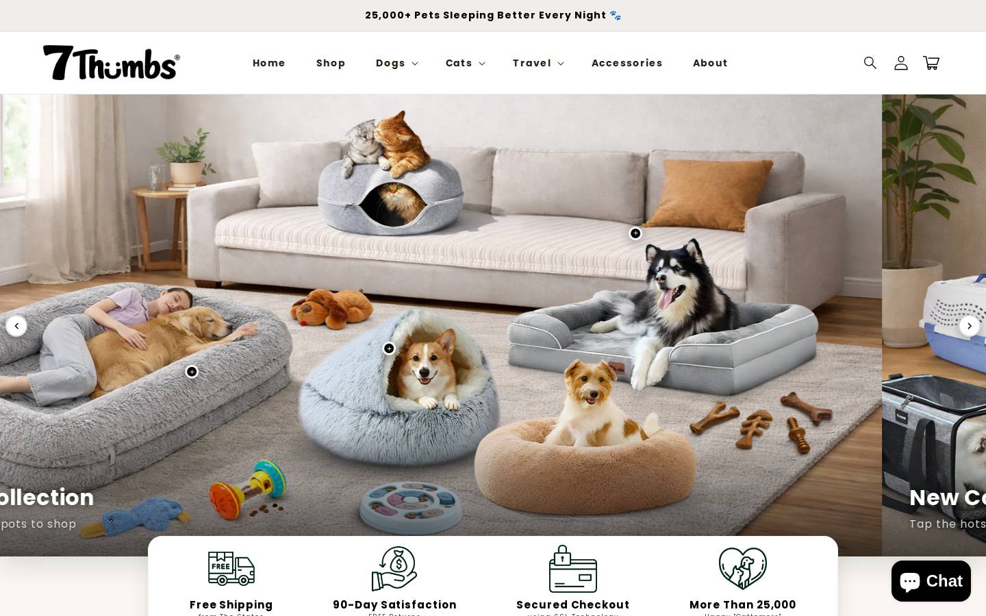 7thumbs.com homepage screenshot