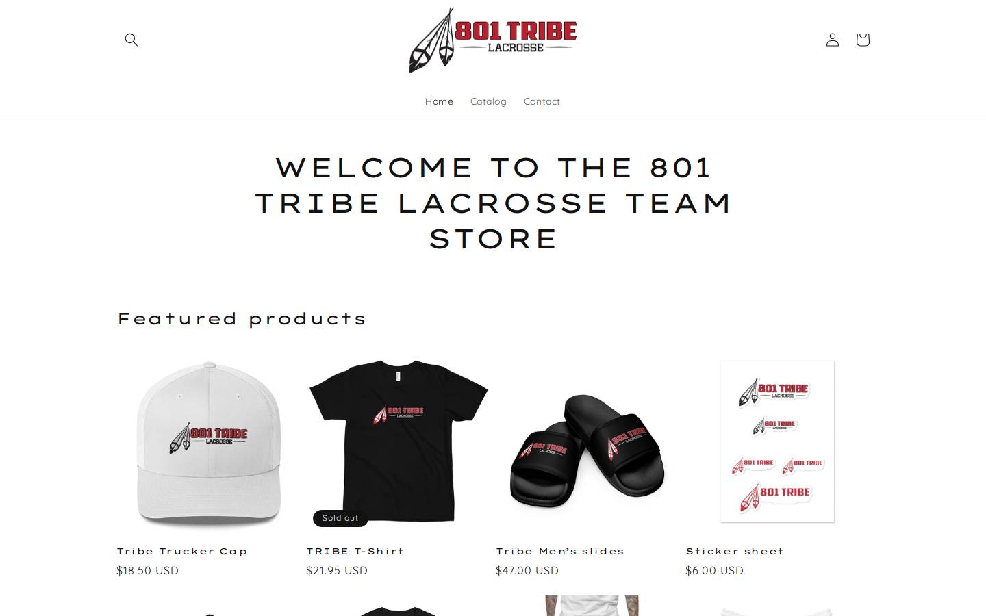 801tribe.com homepage screenshot