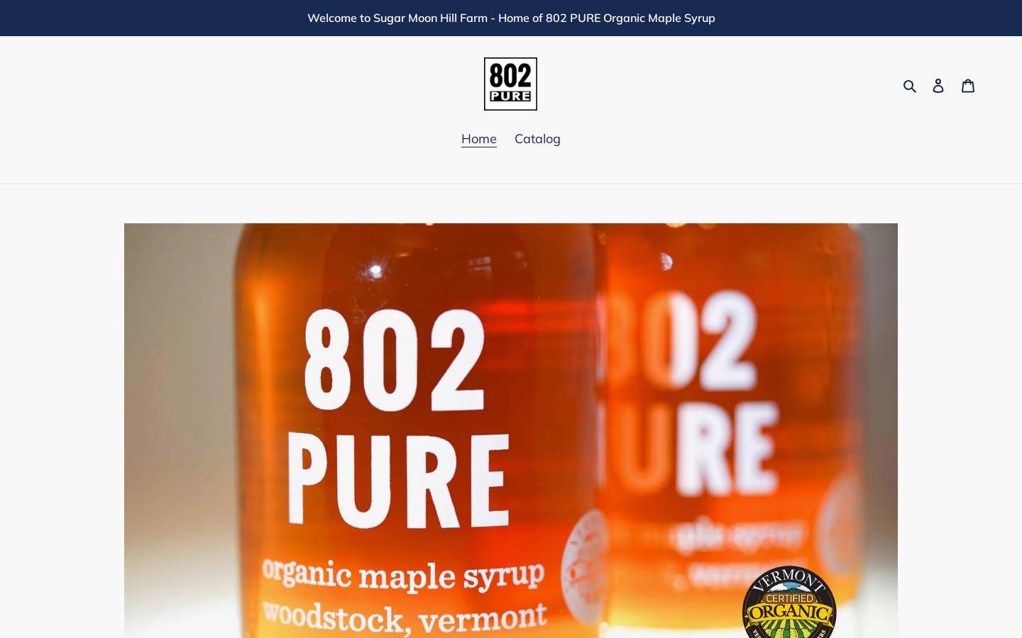 802pure.com homepage screenshot