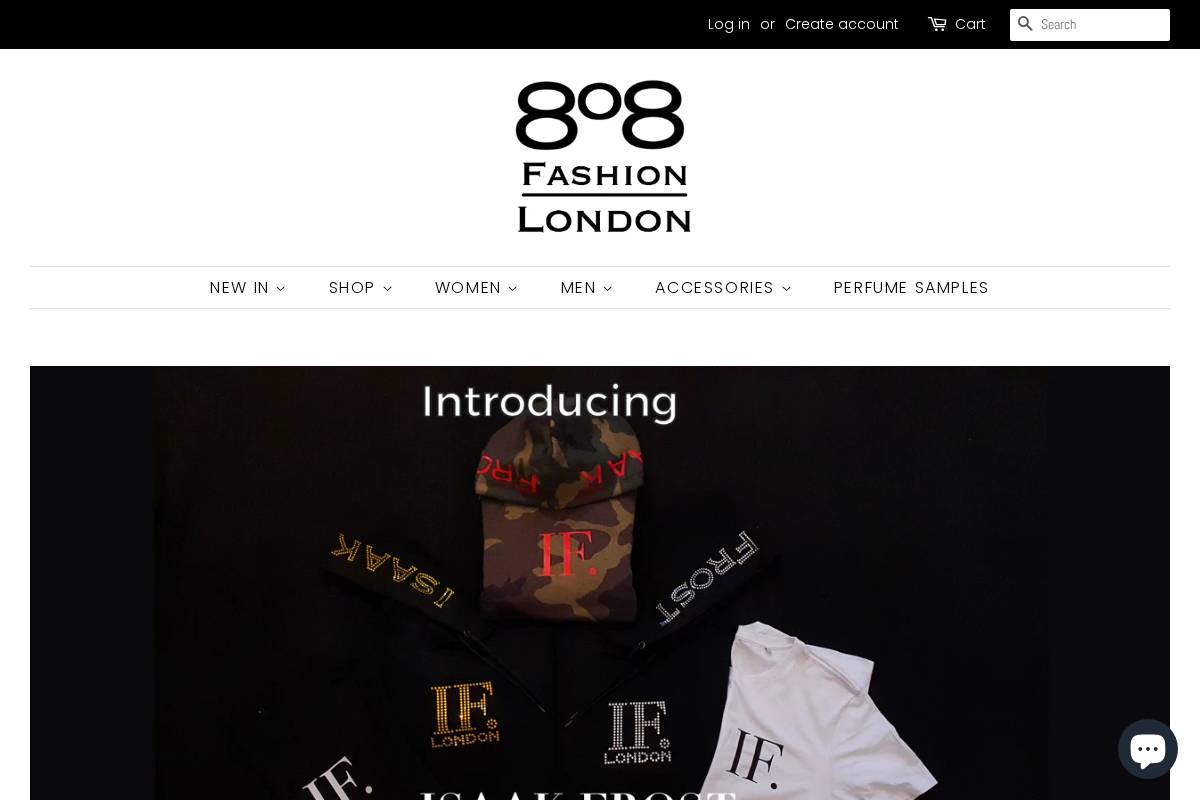 808fashion homepage screenshot