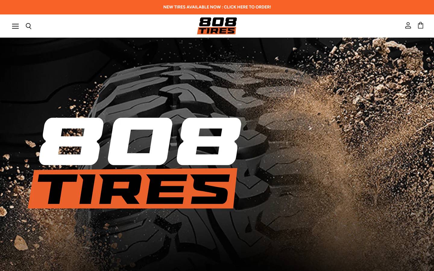 808tire.com homepage screenshot