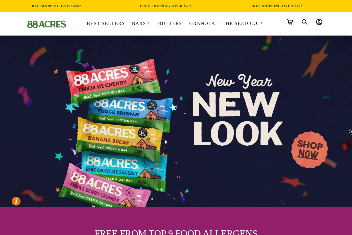 88acres.com homepage screenshot