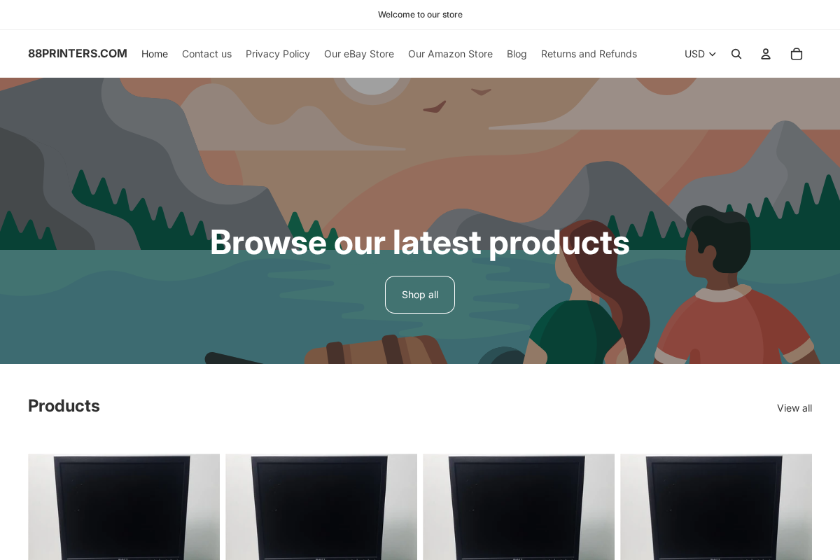 88PRINTERS.COM homepage screenshot