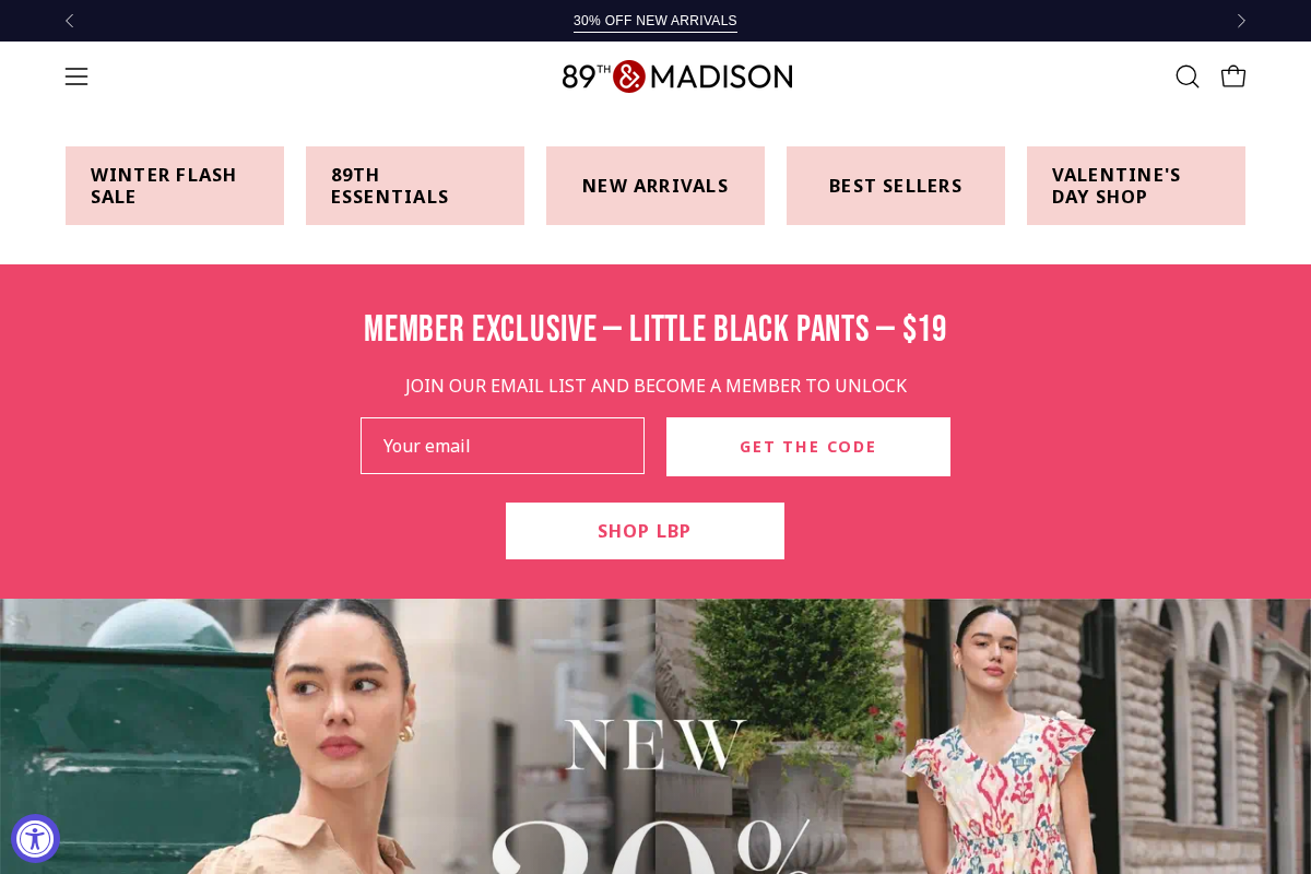 89th & Madison homepage screenshot