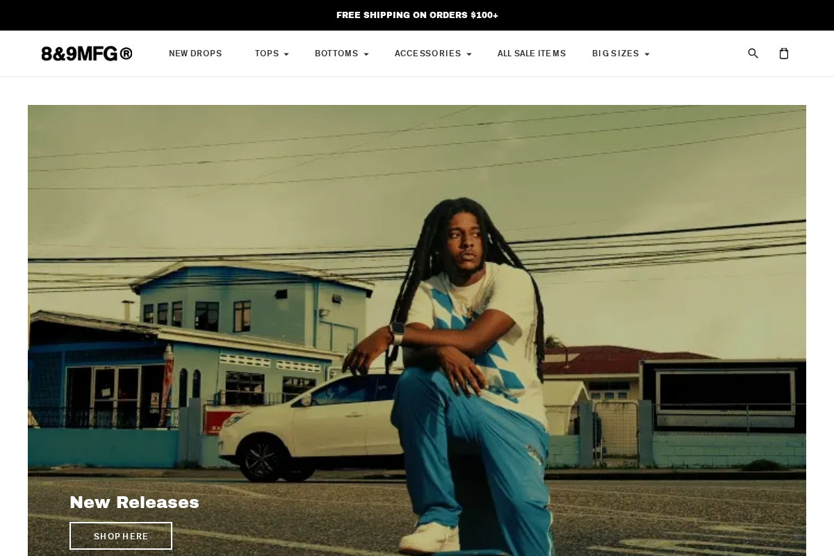 8and9 homepage screenshot