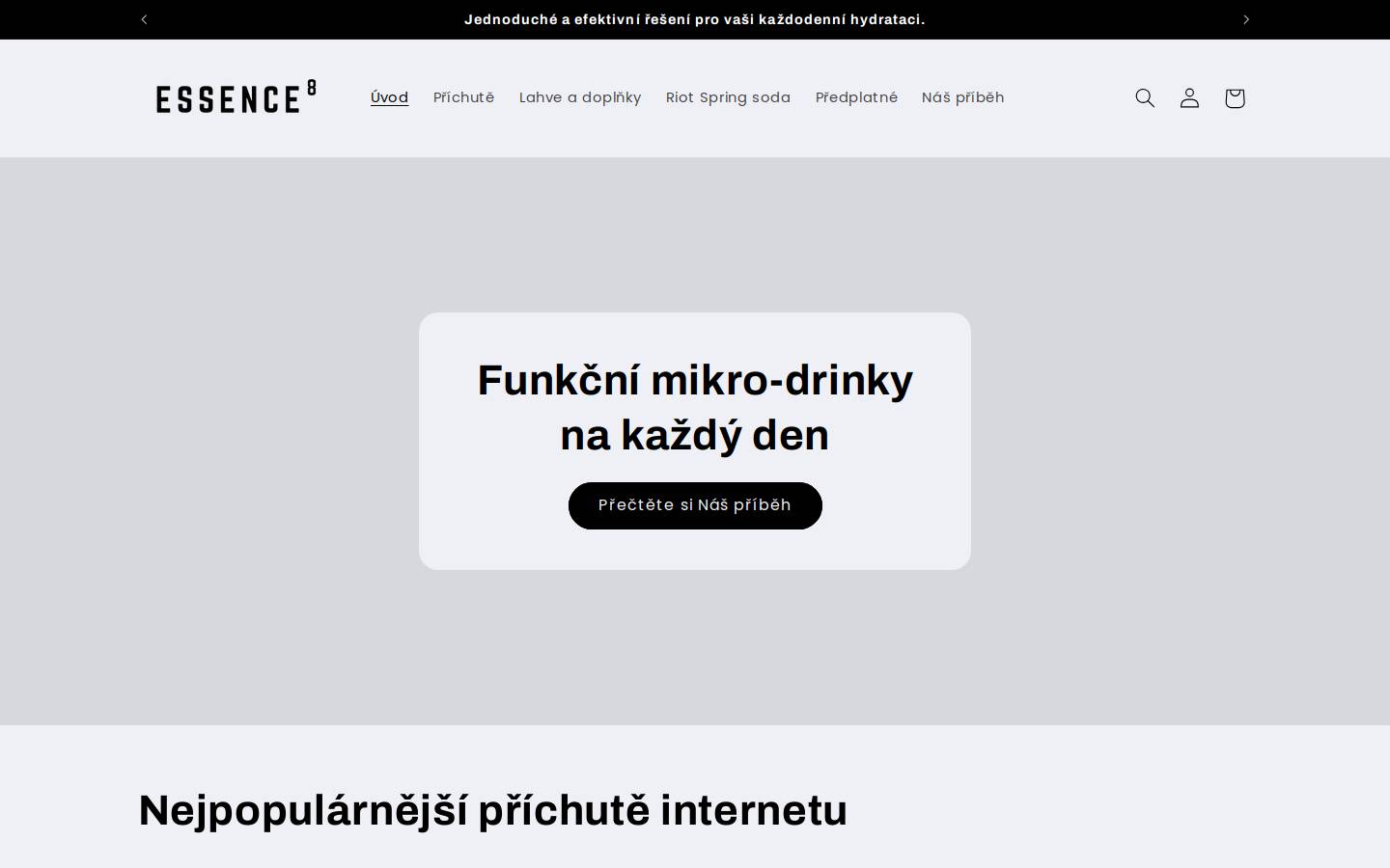 8essence.com homepage screenshot
