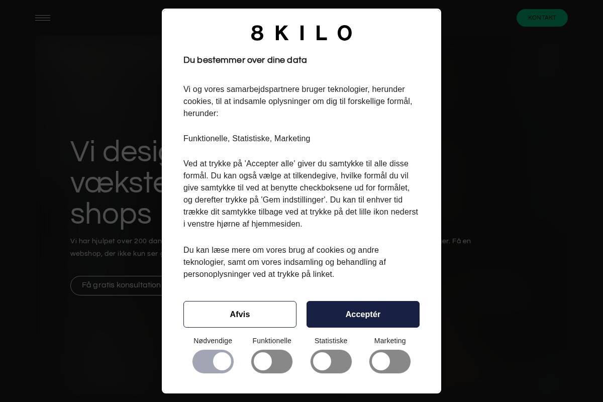8kilo.dk homepage screenshot