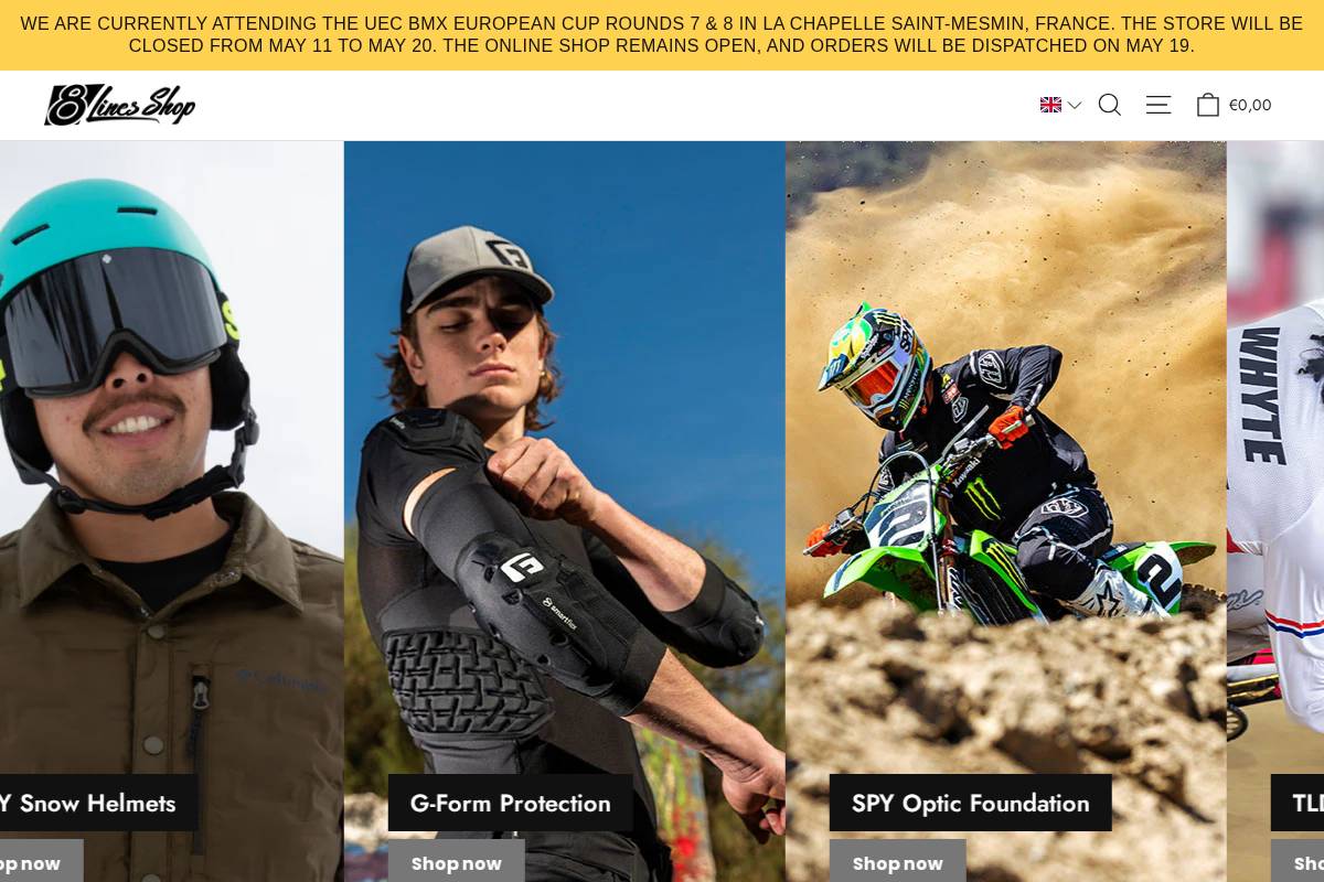 8lines.eu homepage screenshot