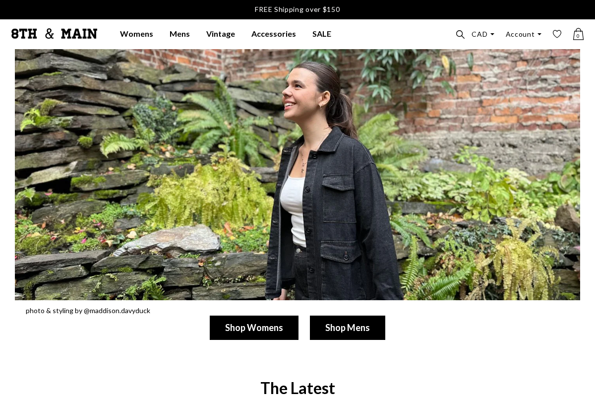 8th & Main homepage screenshot