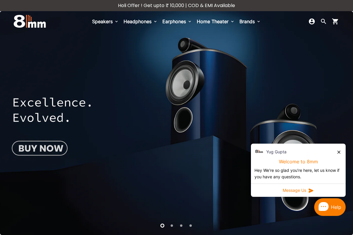 8mm homepage screenshot