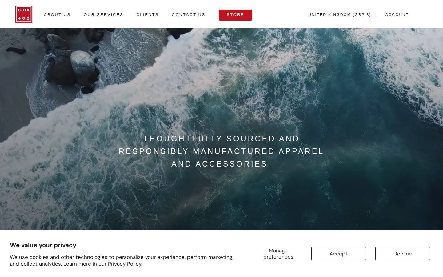 8six400.world homepage screenshot