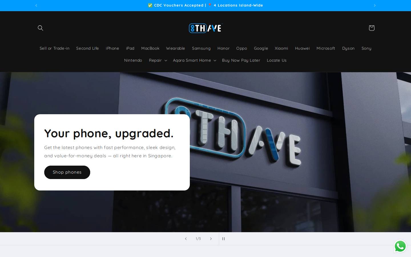 8thavemobile.sg homepage screenshot