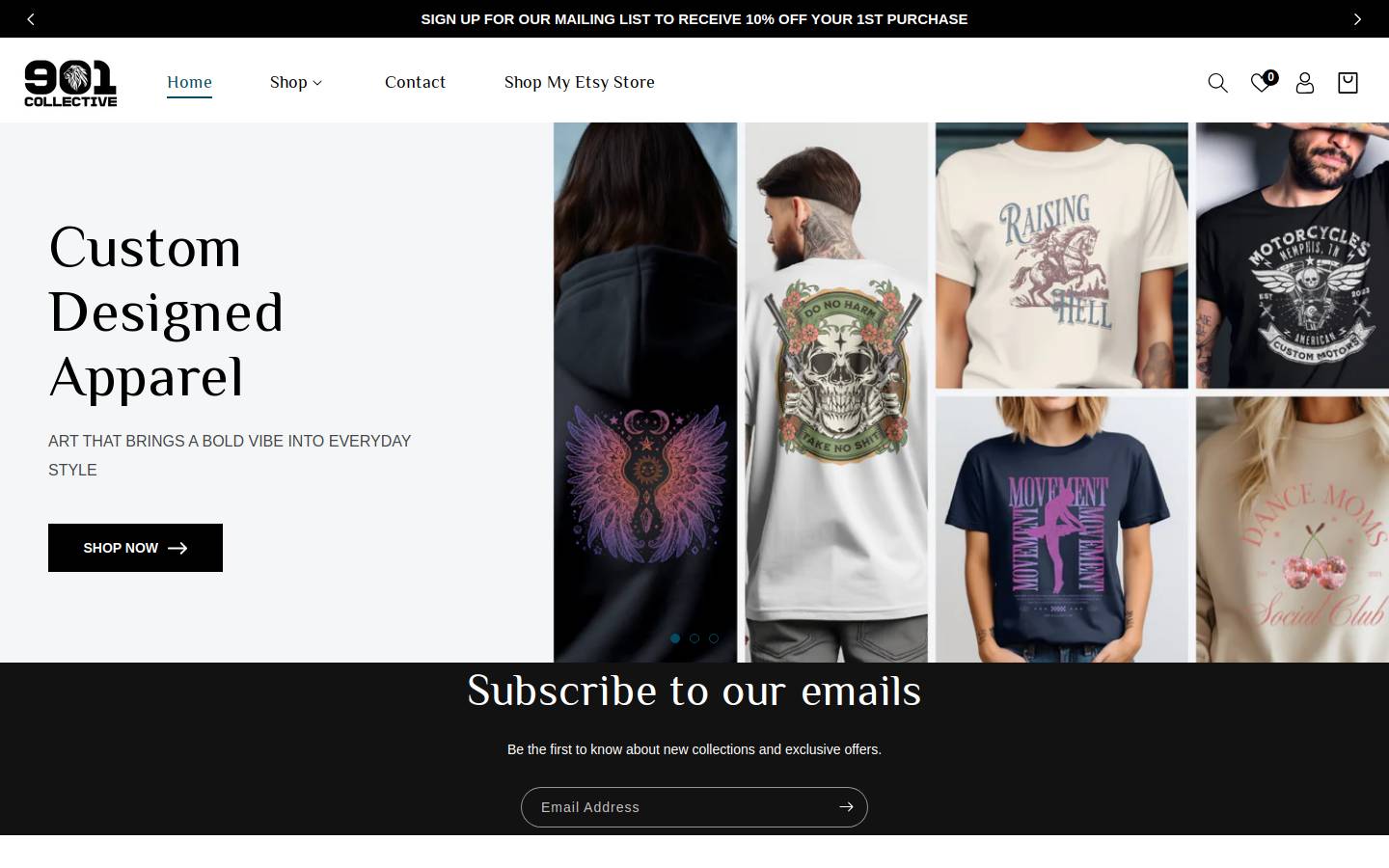 901collective.com homepage screenshot