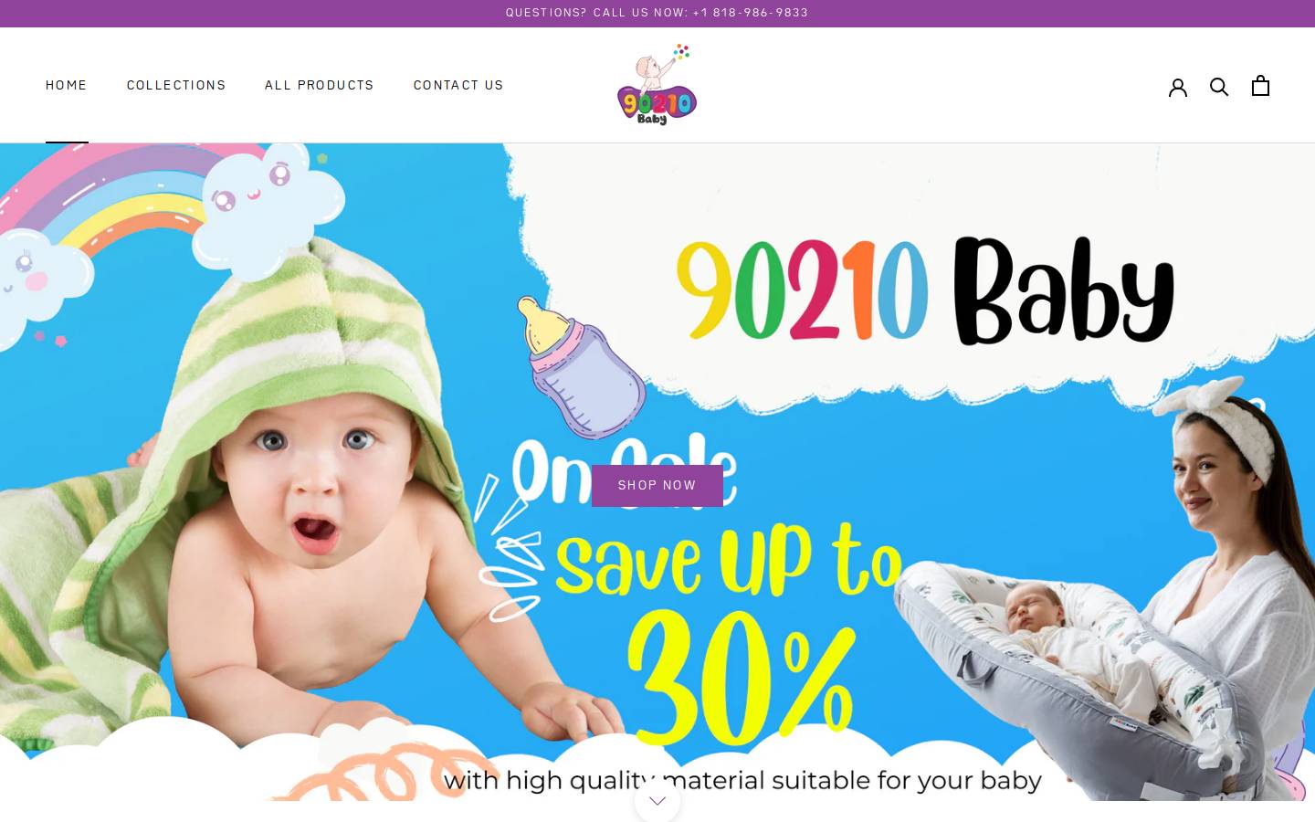 90210babies.com homepage screenshot