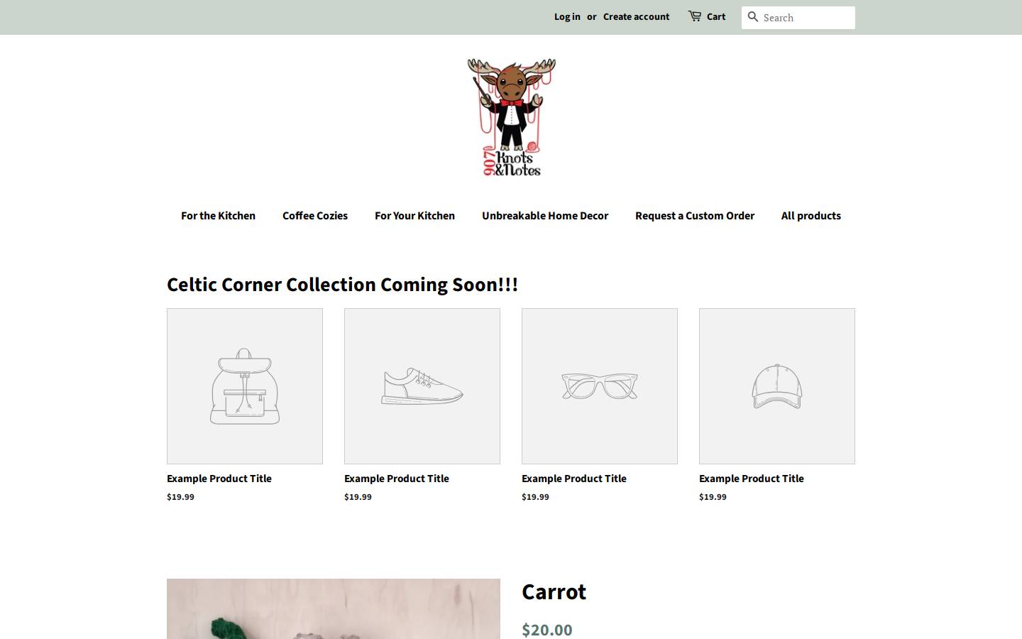 907knotsandnotes.com homepage screenshot