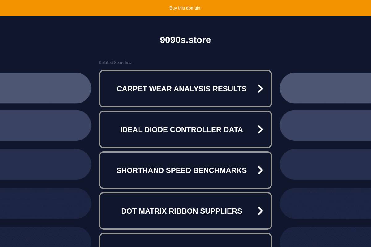 9090s.store homepage screenshot