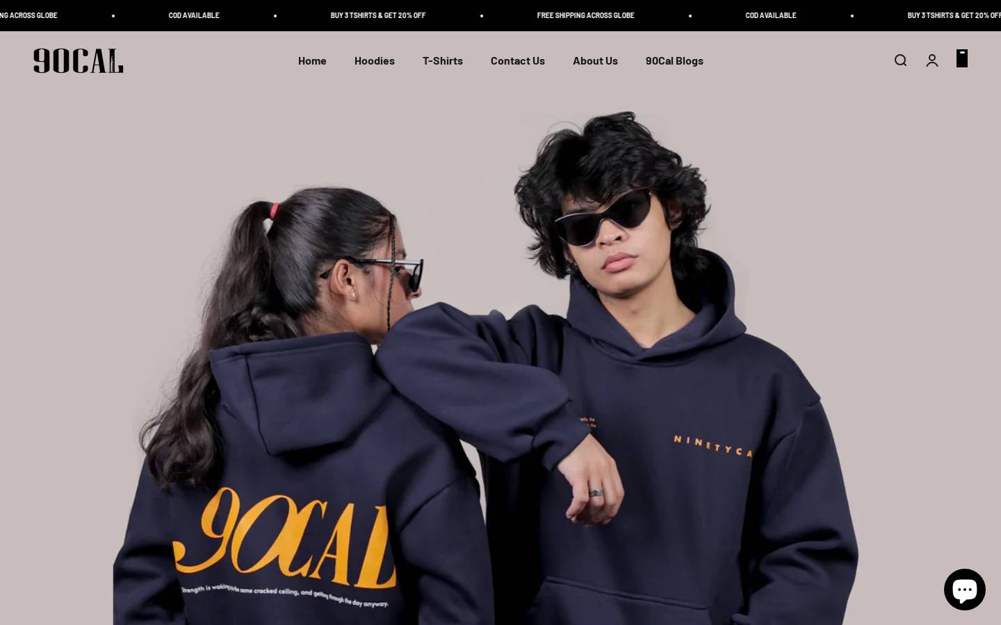 90cal.com homepage screenshot