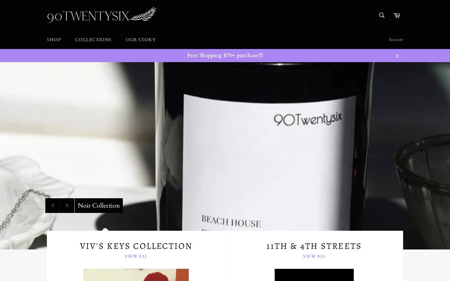 90twentysix.com homepage screenshot