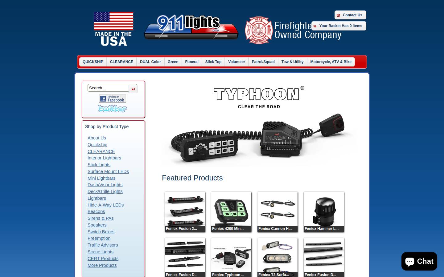911lights.com homepage screenshot