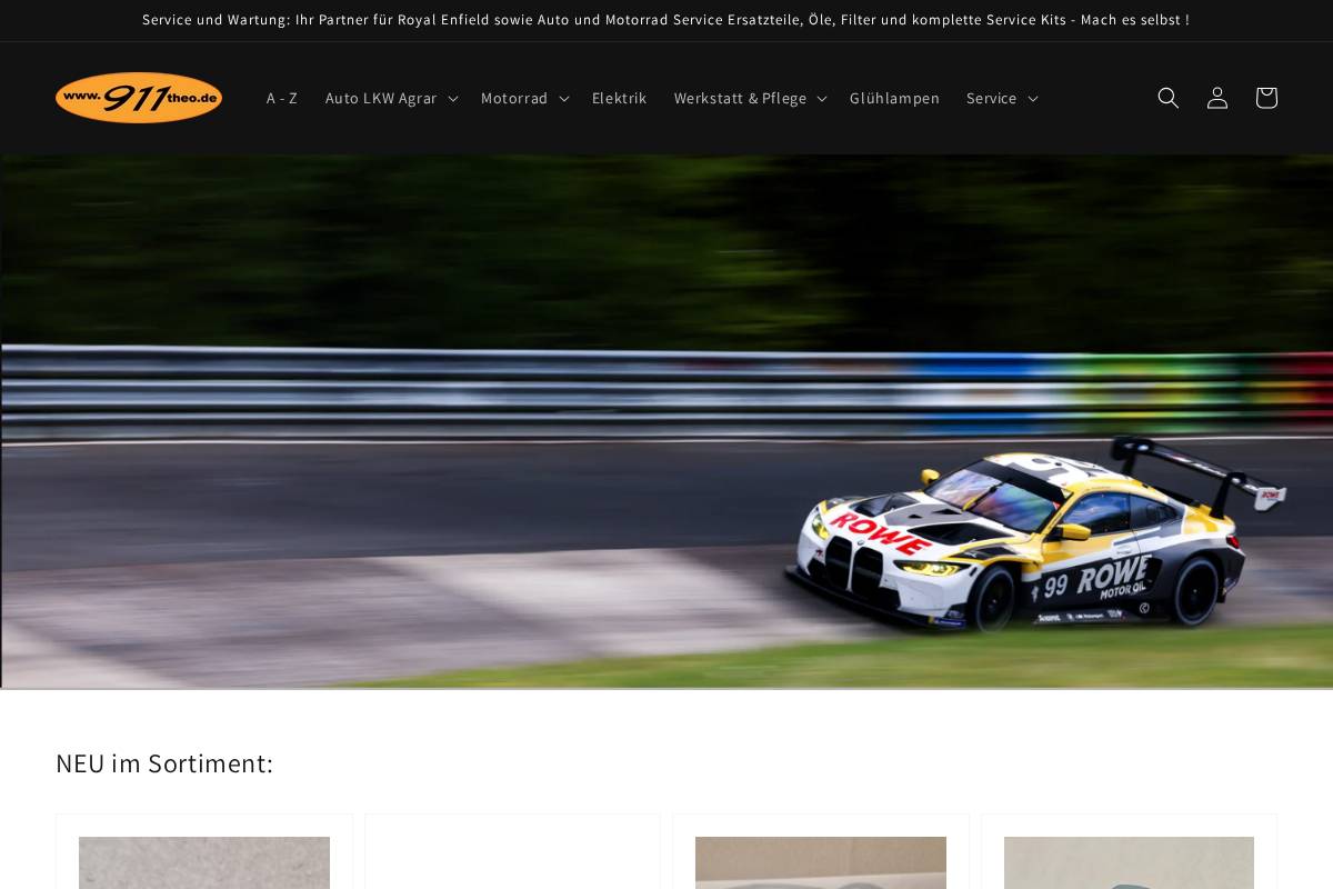 911theo.de homepage screenshot