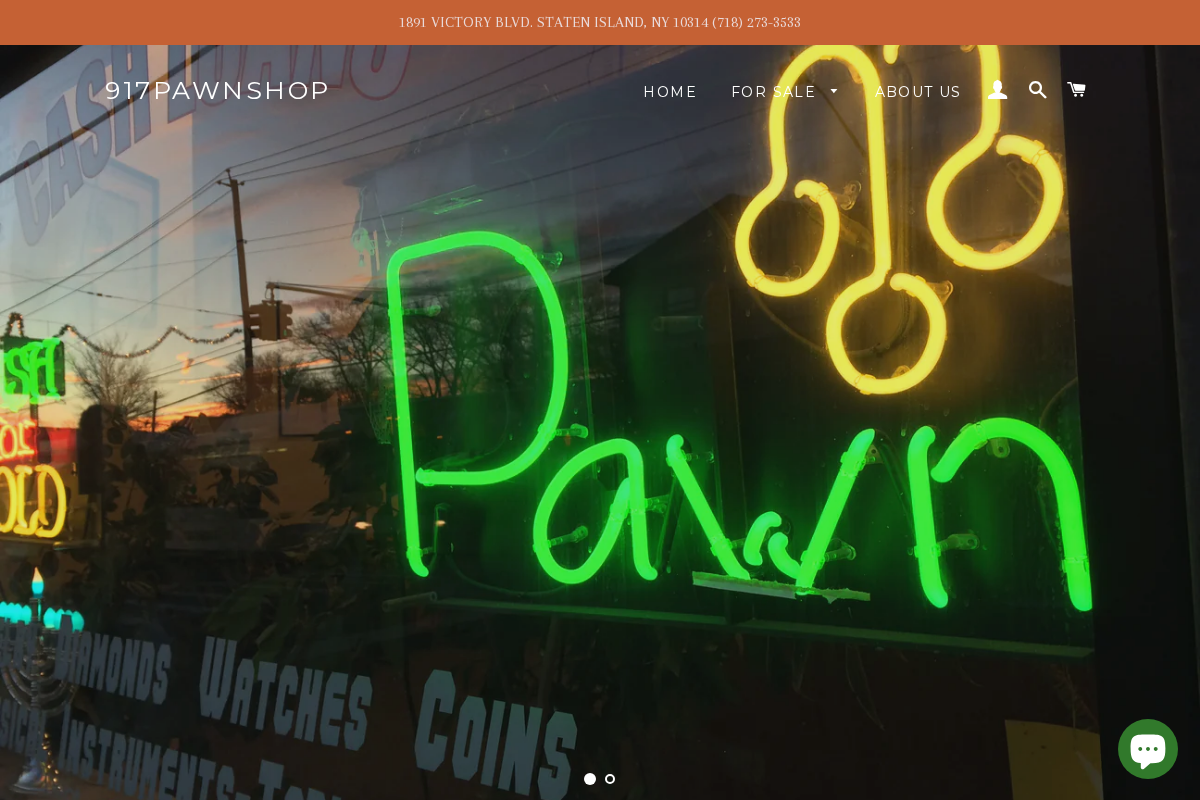 917pawnshop homepage screenshot