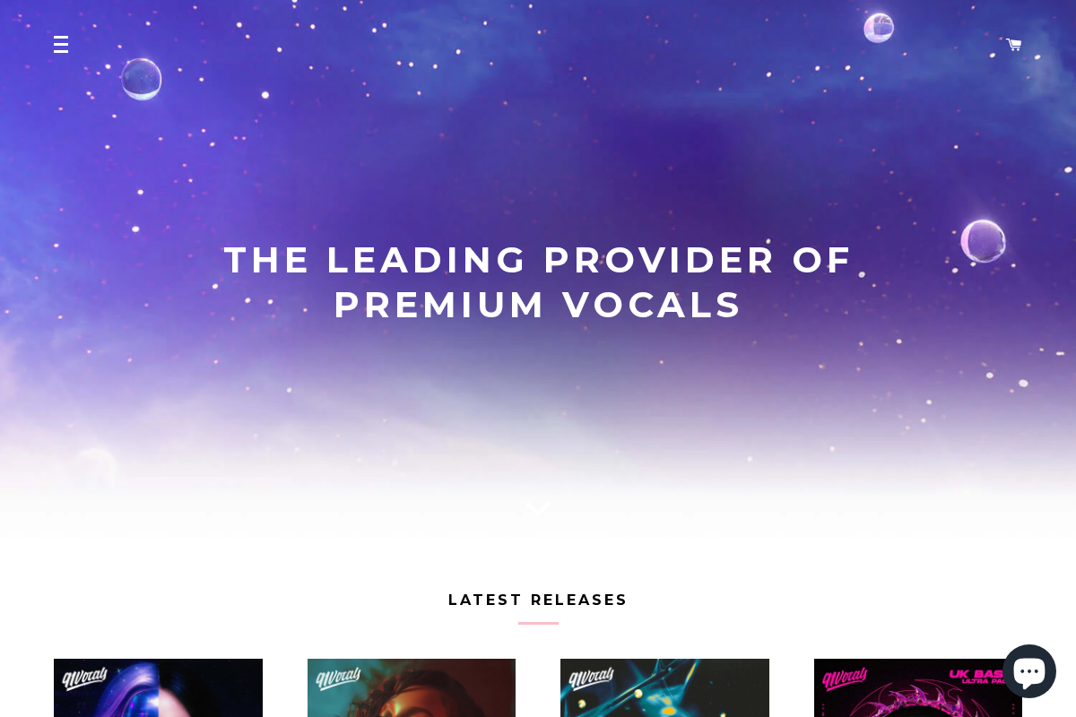 91Vocals homepage screenshot